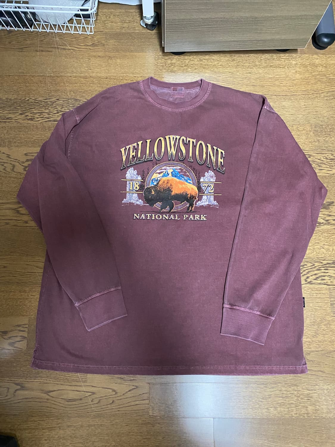 yellowstone 버팔로 롱슬리브 버건디 free 상품이미지1