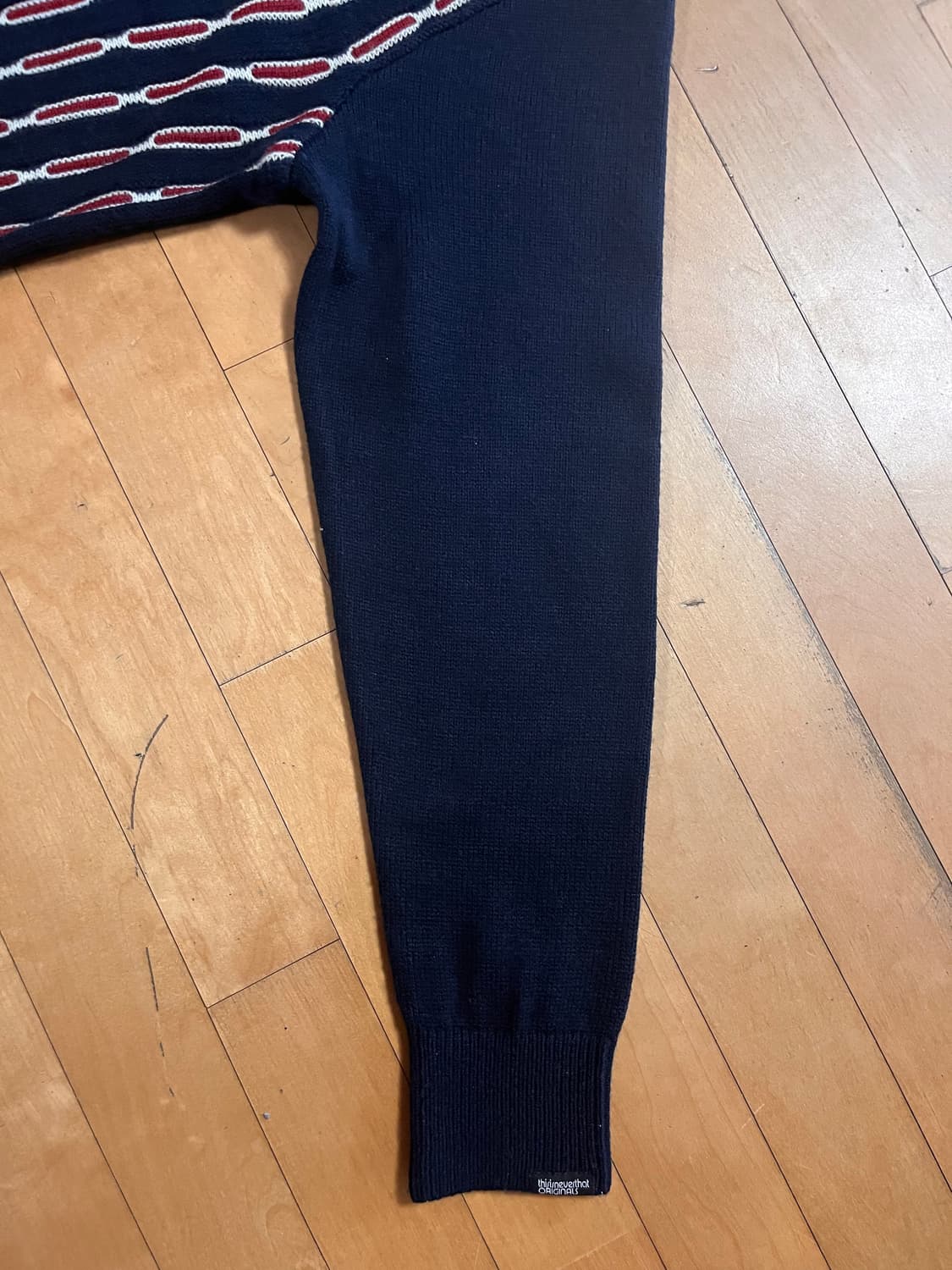 디스이즈네버댓 체인 집업 폴로 네이비색 L사이즈  상품이미지4