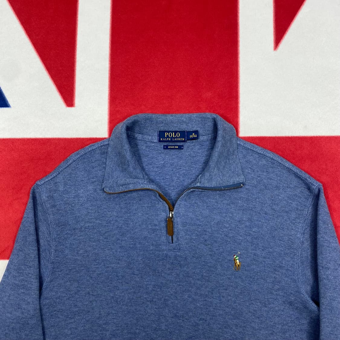 폴로 반집업 니트 M 실측L 상품이미지3