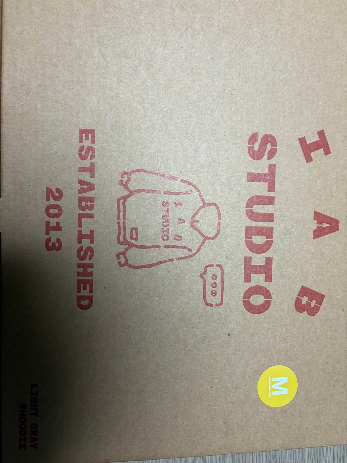 iab studio 후드 라이트그레이 M 새상품 상품이미지2