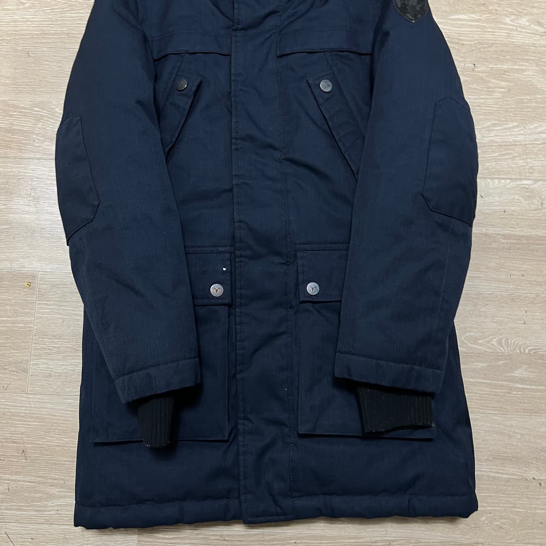 노비스 키즈 덕다운 후드 패딩 점퍼 [네이비] 9-10세 상품이미지3