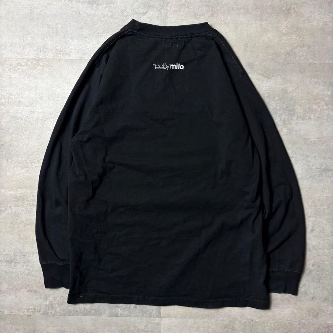  베이프 베이비 마일로 듀얼 캐릭터 롱슬리브 티셔츠 블랙 상품이미지6