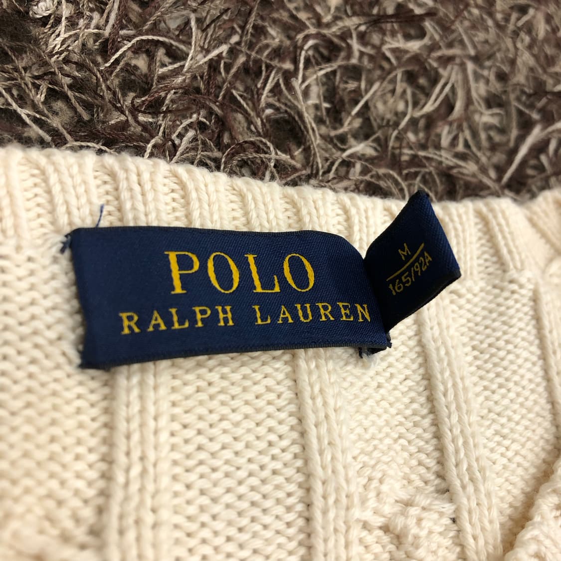 폴로 랄프로렌 여성 아이보리 케이블 니트 상품이미지4