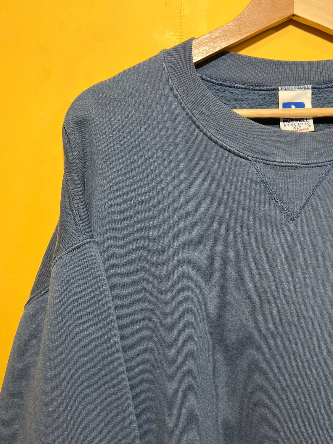 90s [XL] 러셀 빈티지 맨투맨 Tall Fit 그레이블루 상품이미지3