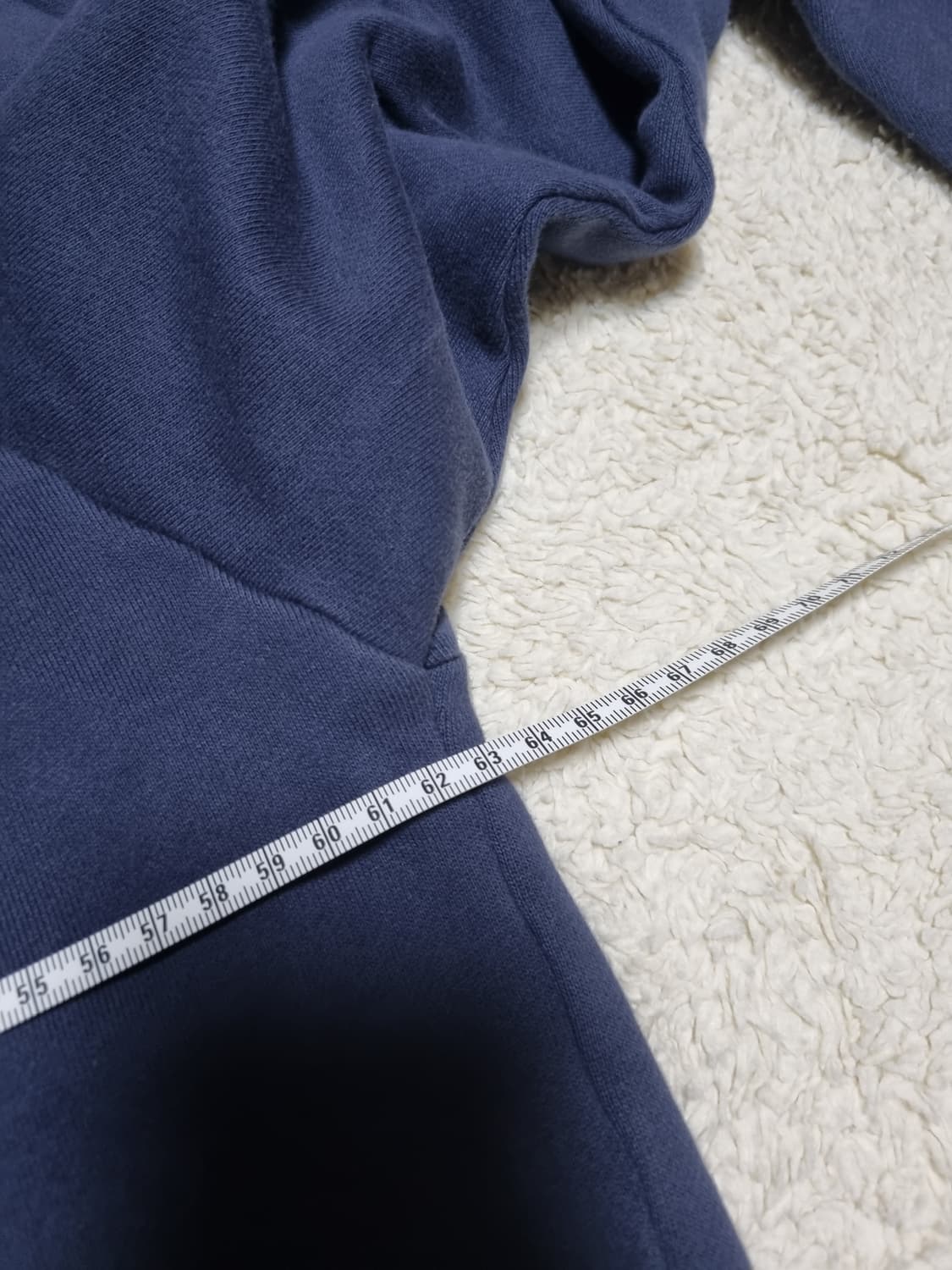 이지 갭 더블레이어 집업 후드 네이비 상품이미지4