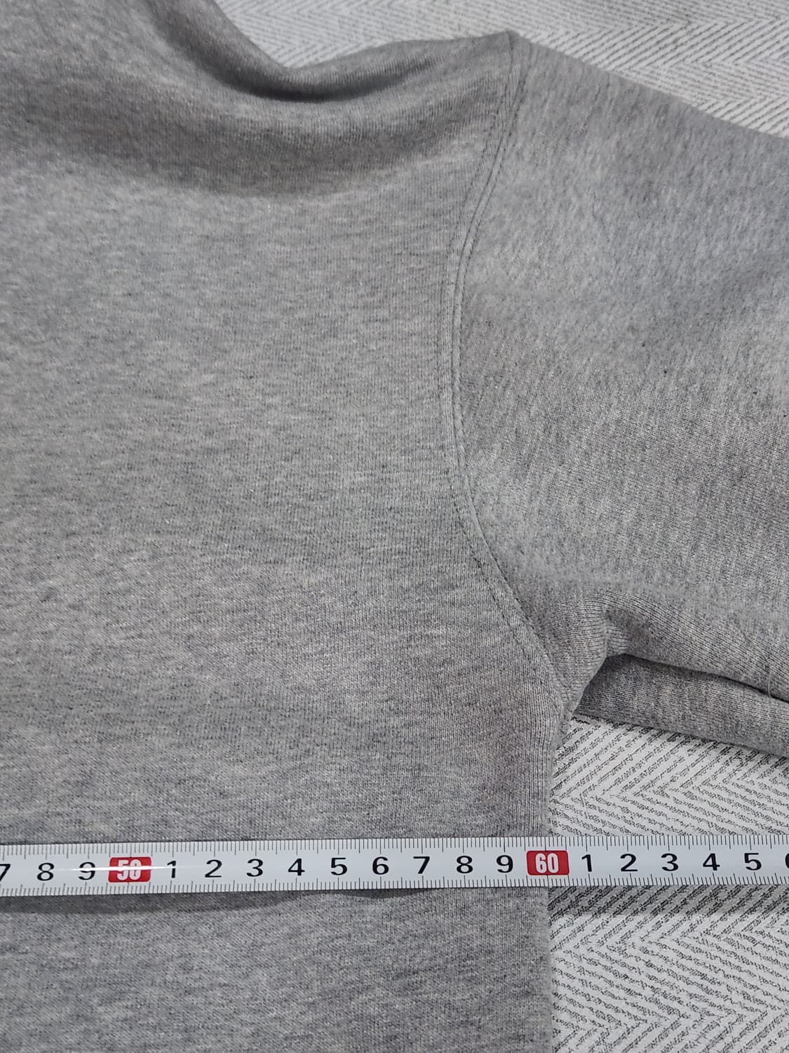 [M] 플루크 슬램로고 어센틱 회색 후드티 남녀공용 M사이즈 상품이미지8