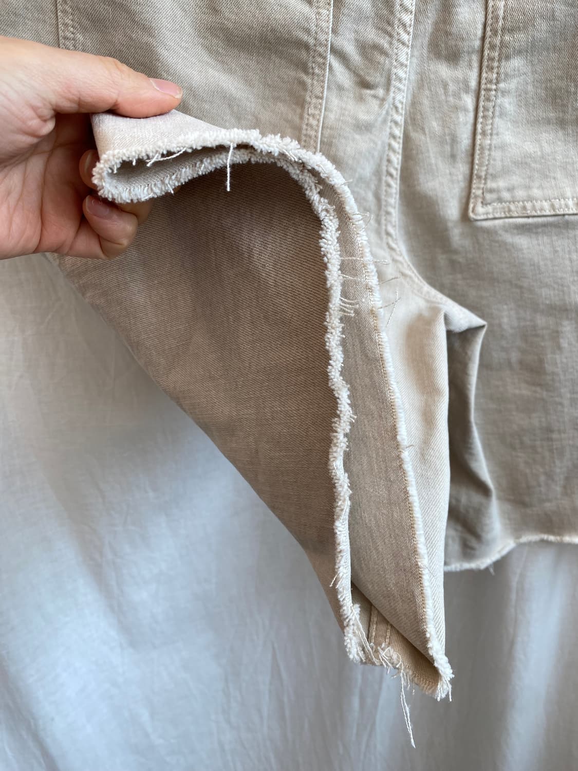 ZARA 베이지 스트레치 하프팬츠(L) 상품이미지6