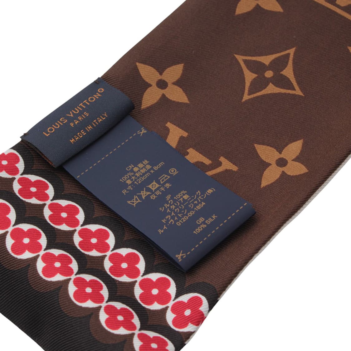 루이비통 브라운 모노그램 실크 방도 스카프 상품이미지3