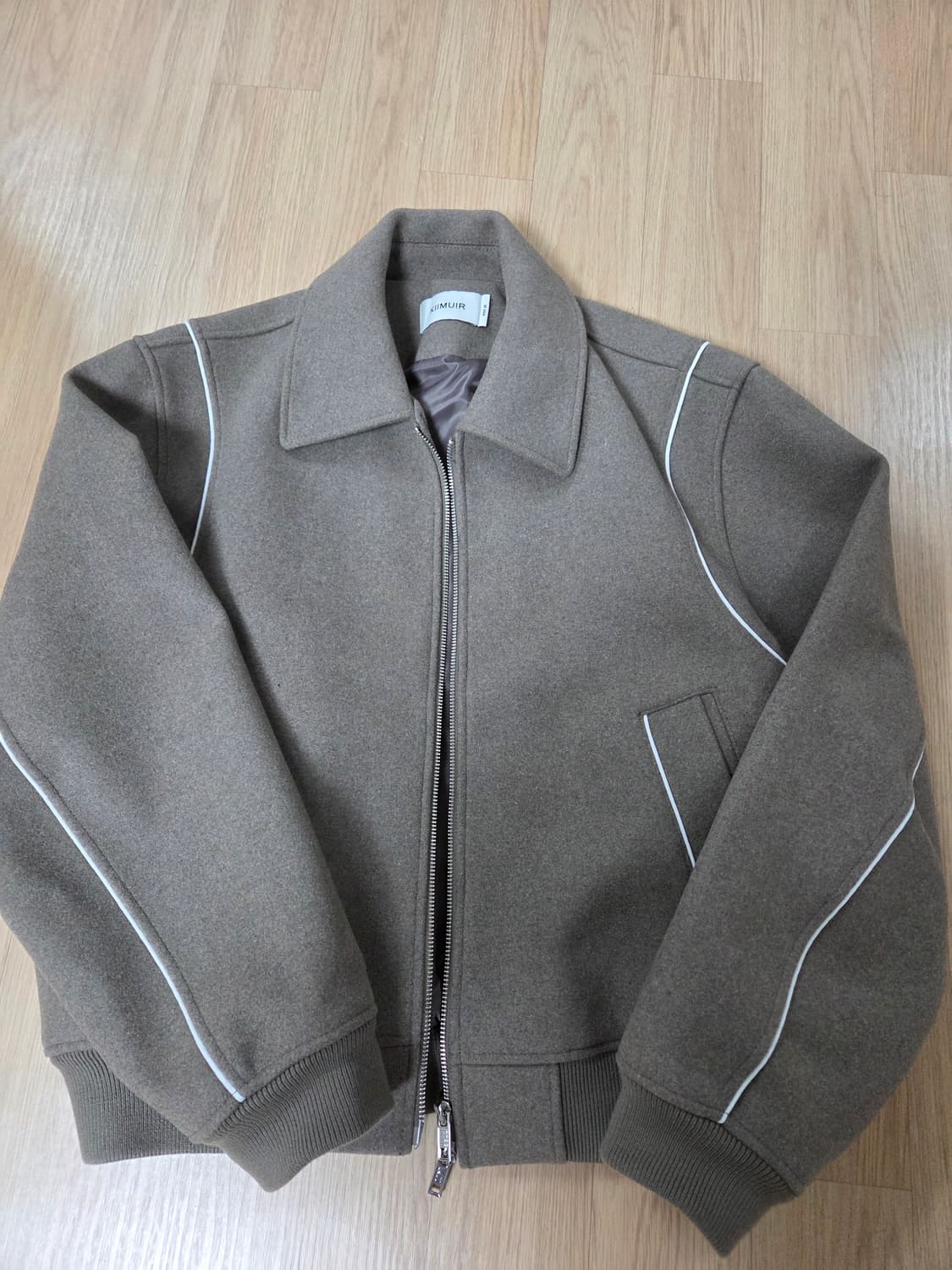 키뮤어 헤링턴 울 2-WAY 바시티 자켓 M 2회착 사용감없음 상품이미지2