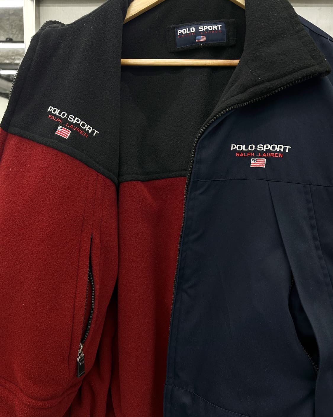 폴로 스포츠 00s 리버시블 헤비 플리스 점퍼 자켓 상품이미지4