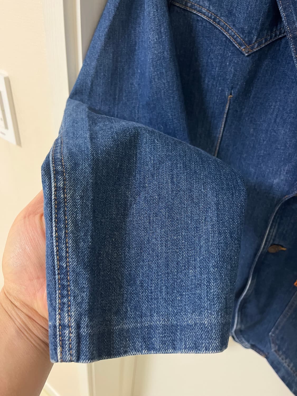 리바이스빈티지클로딩 LVC 2018 오렌지탭 콘밀 데님자켓 L 42 상품이미지4