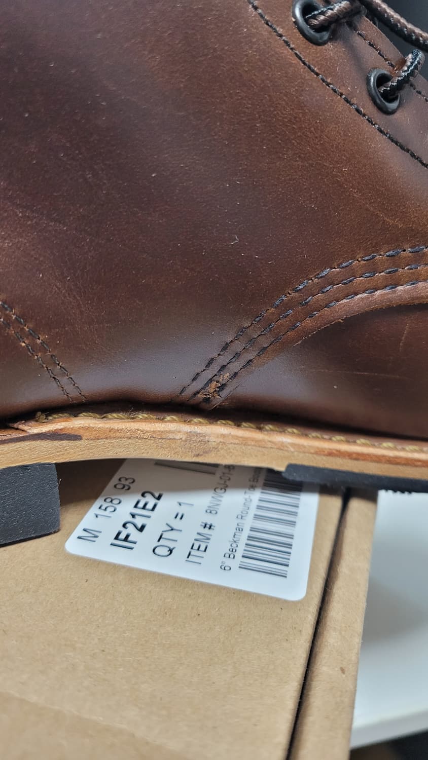 레드윙9422벡맨265 시가브라운 상품이미지5