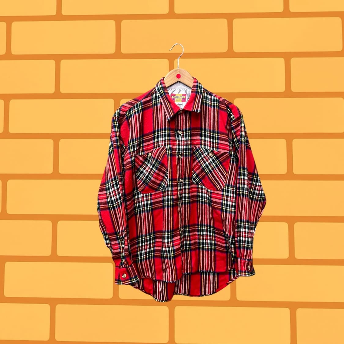 재패니즈 빈티지 밥 칵스 플란넬 체크 셔츠 (L) 상품이미지2