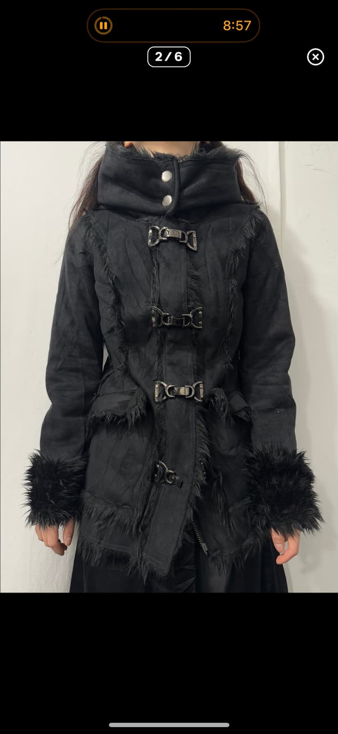 egoist fur  jacket 에고이스트 버클 퍼자켓 무스탕 상품이미지2