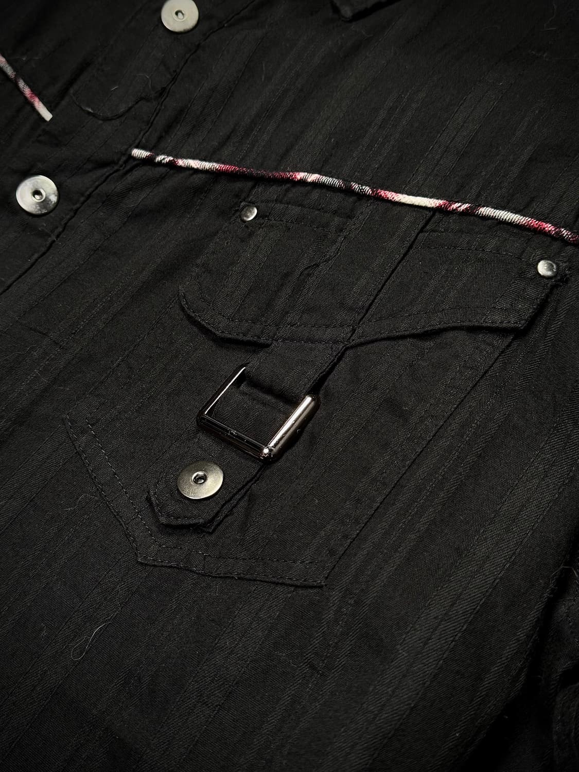 Stripe Western Buckle Shirt  상품이미지5