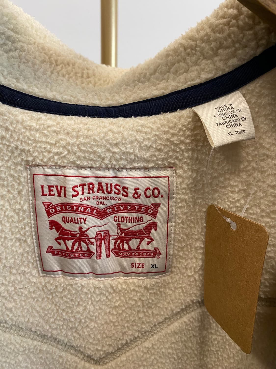 [XL]리바이스 양털 플리츠 베스트 상품이미지5