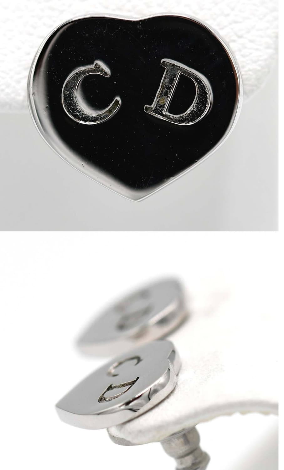 빈티지 디올 실버 하트 CD 귀걸이 상품이미지4