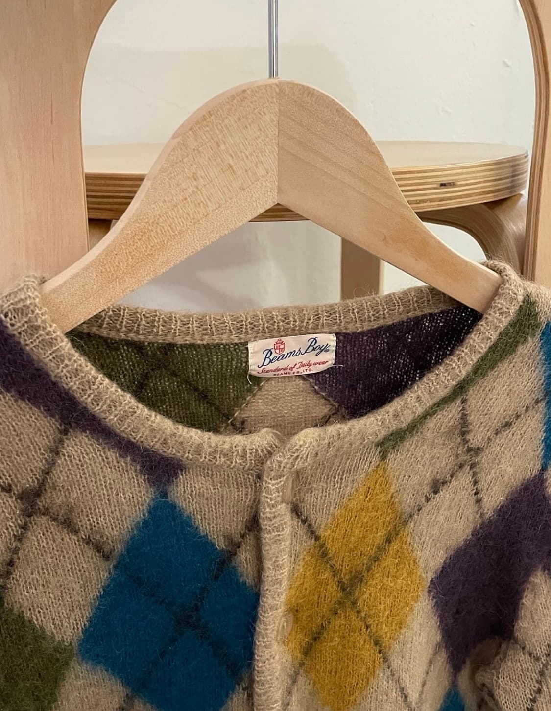 빔즈 보이 아가일 니트 상품이미지4