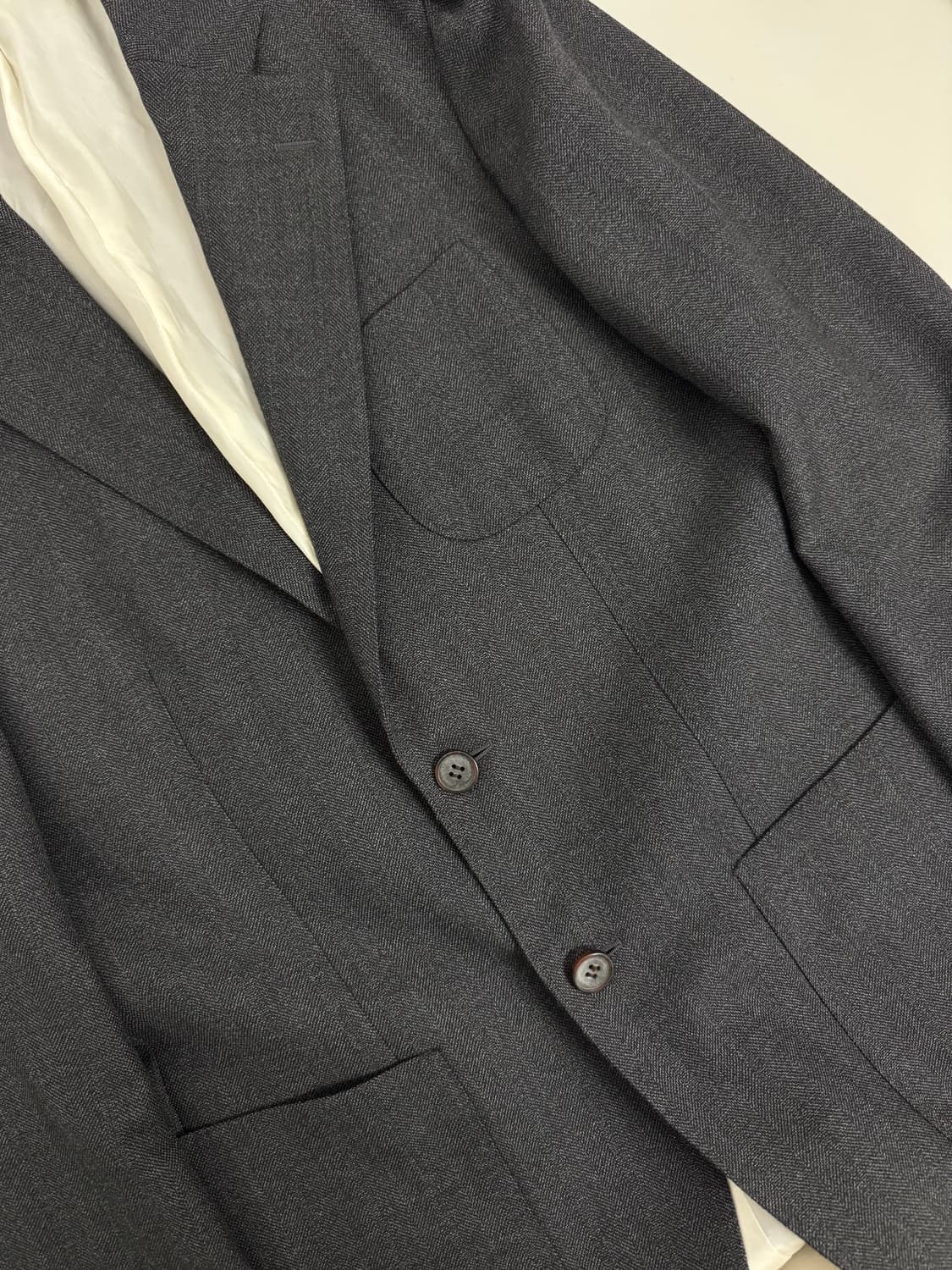 수트서플라이 E.THOMAS 120수 다크그레이 셋업 수트 48 상품이미지7