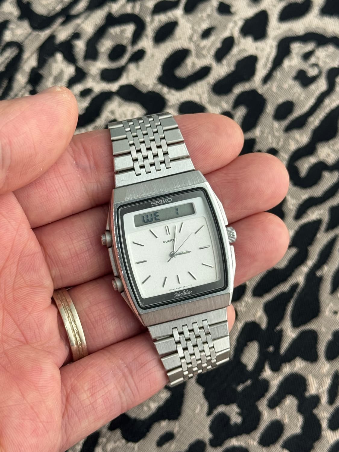 80s 빈티지 세이코 실버웨이브 아나디지 상품이미지8