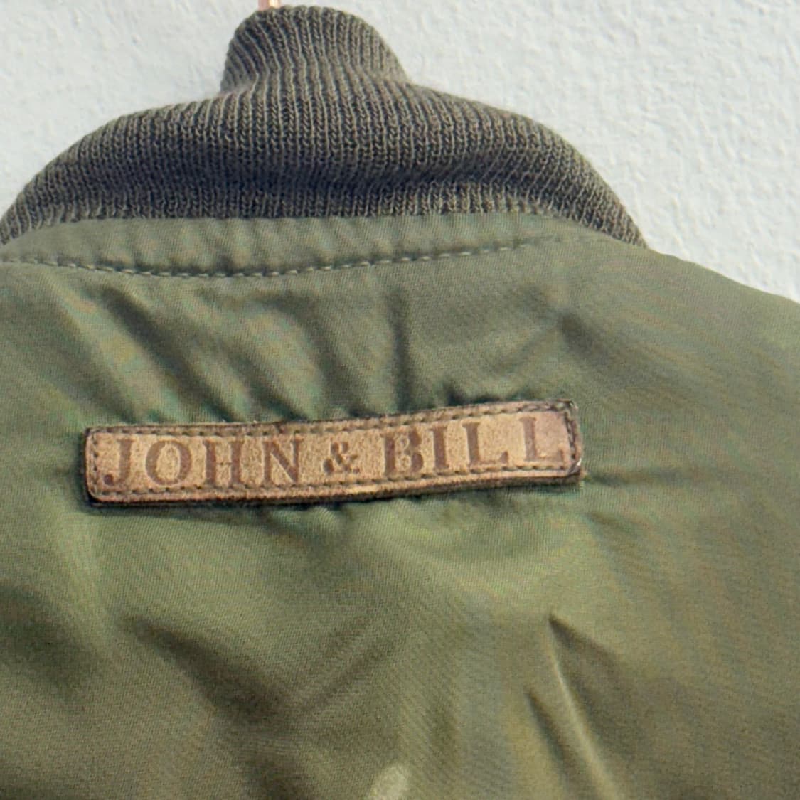 vtg john&bill 존빌 ma-1 올리브 클래식 점퍼 m 상품이미지8