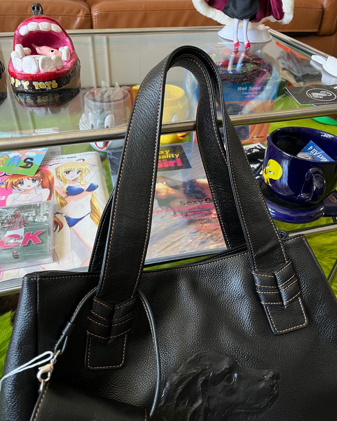 キタムラ Kitamura Dog Carving Leather Bag 상품이미지6