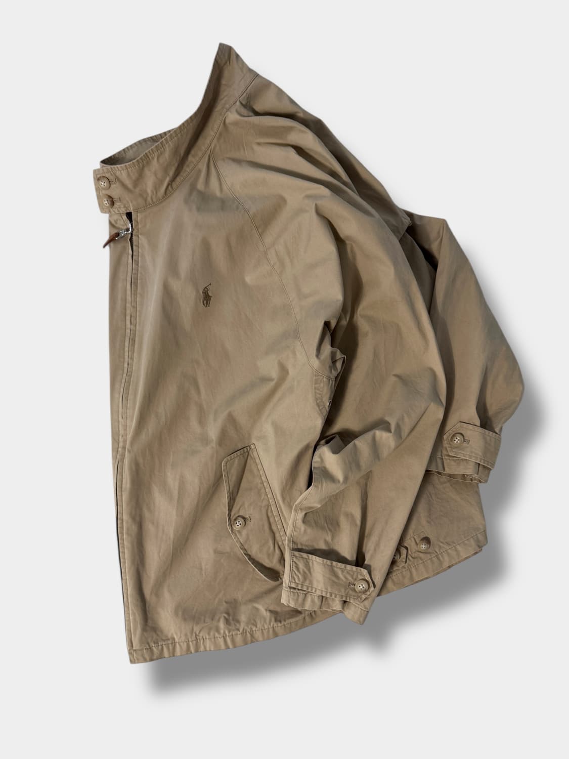 폴로 랄프로렌 오버핏 코튼 바라쿠타 베이지 헤링턴 자켓 상품이미지4