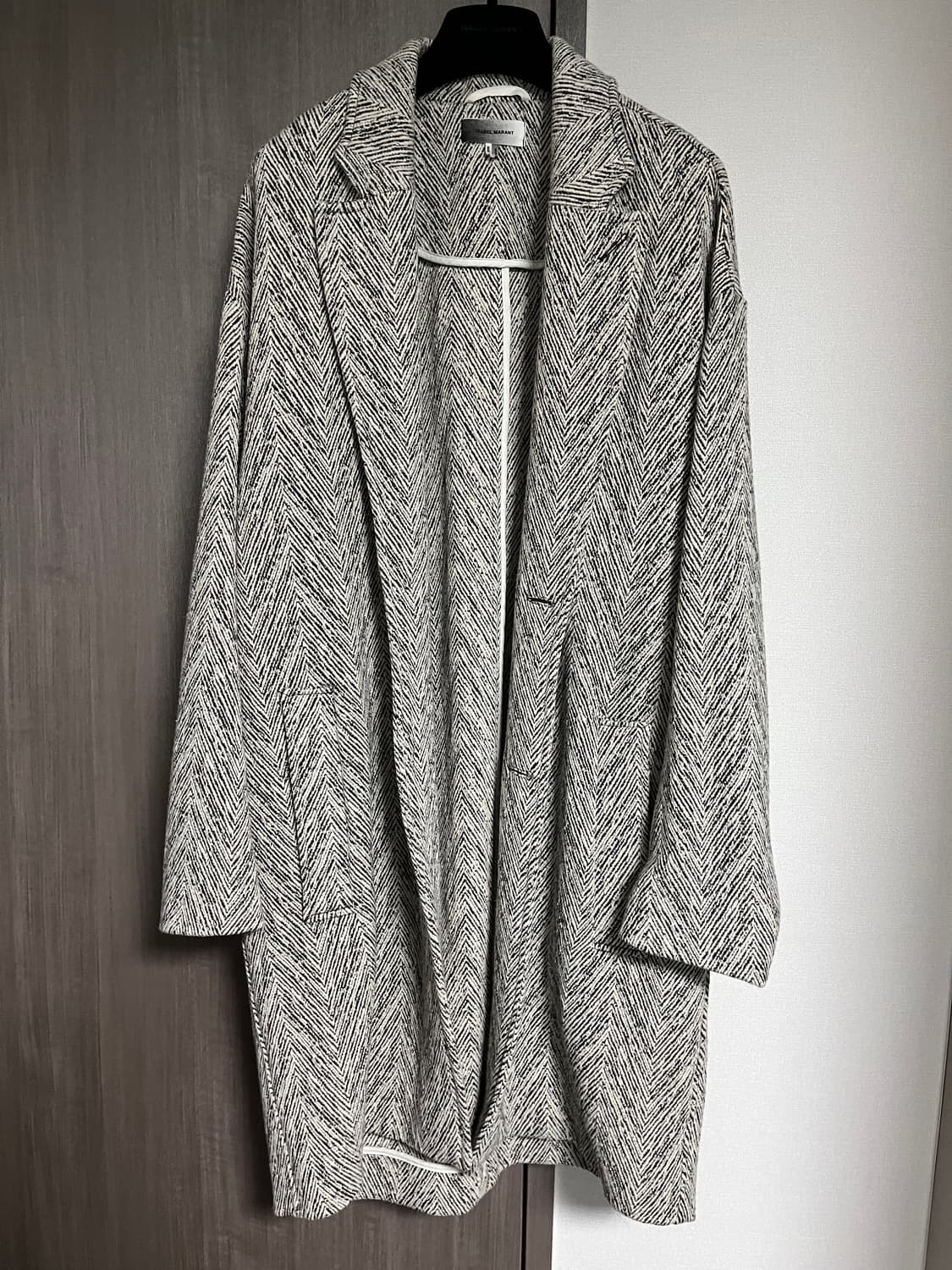 Isabel Marant 남성 헤링본 코트 상품이미지1