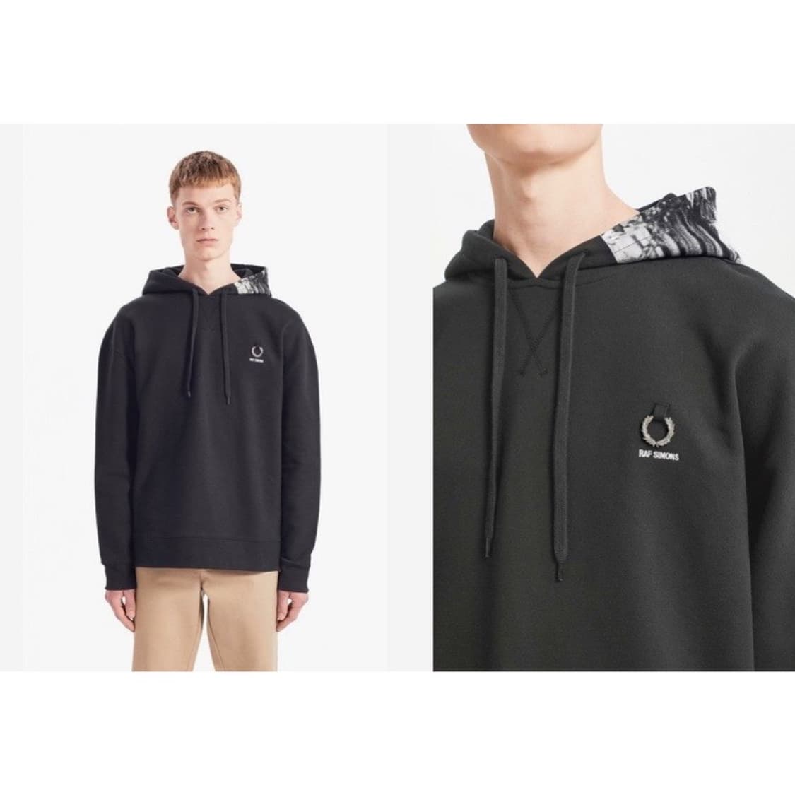 라프시몬스 x 프레드페리 시그니처 로고 후드  상품이미지2