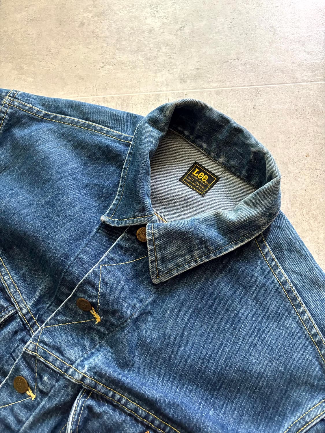 70's Lee 101-J 데님 트러커 자켓 100~105 상품이미지8