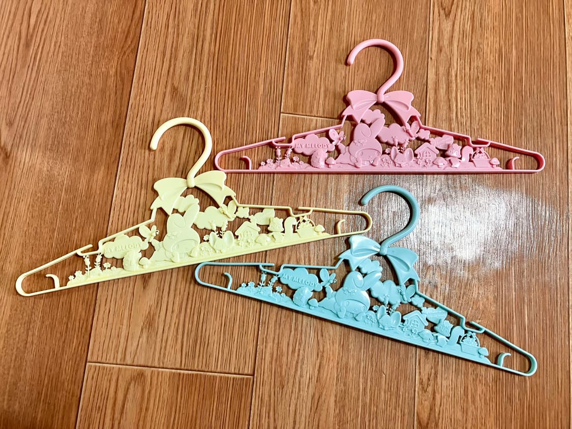 산리오마이멜로디파스텔리본옷걸이 마멜갸루양산형지뢰계방꾸소품짜잔씨로걀 상품이미지2