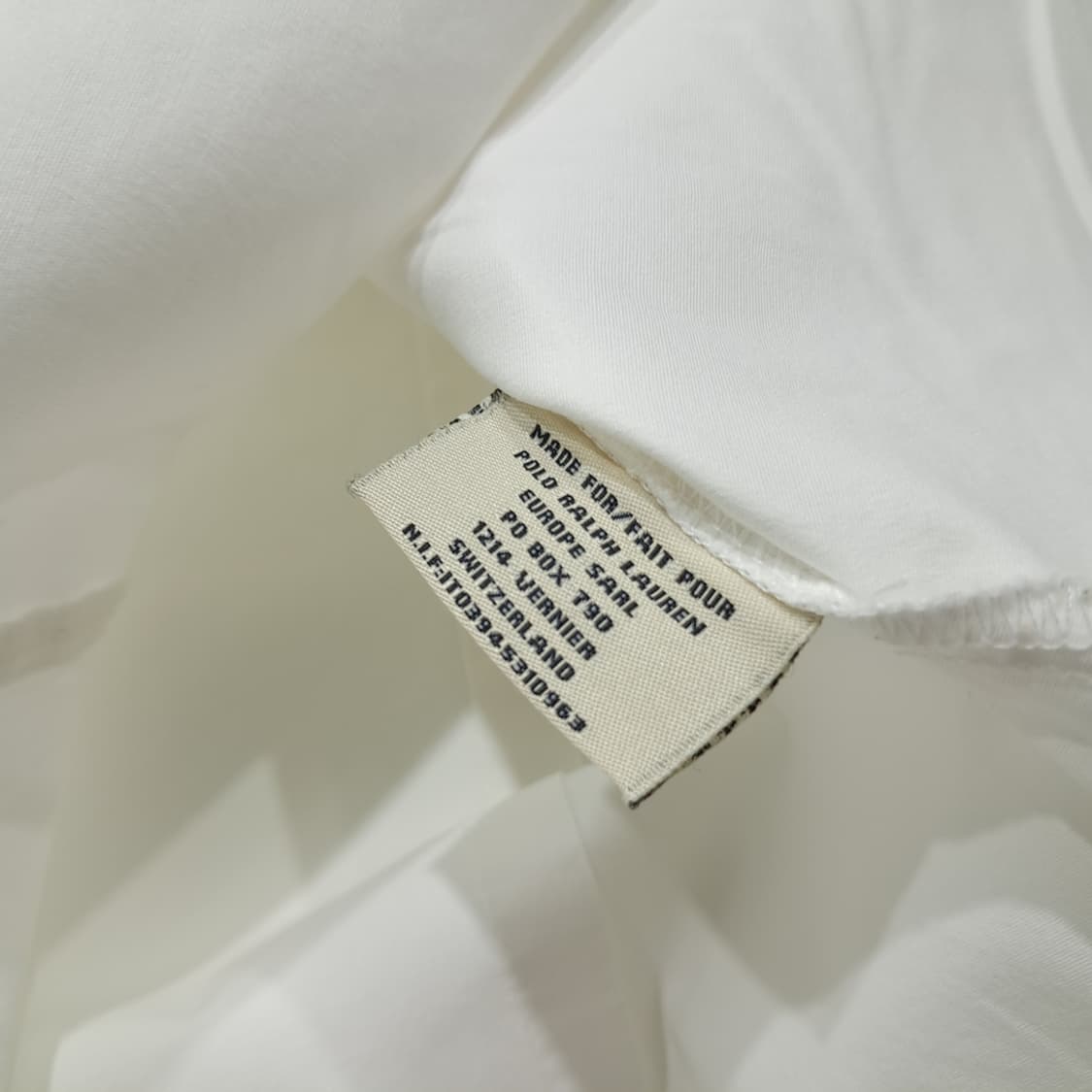 CK044 S 폴로 진스 90s 슬림핏 성조기자수 화이트 반팔 셔츠 남 상품이미지6