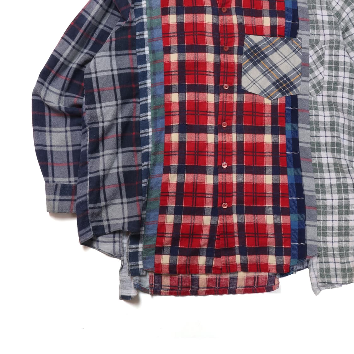 니들스 Rebuild by Needles Cut Flannel Shirt 상품이미지3