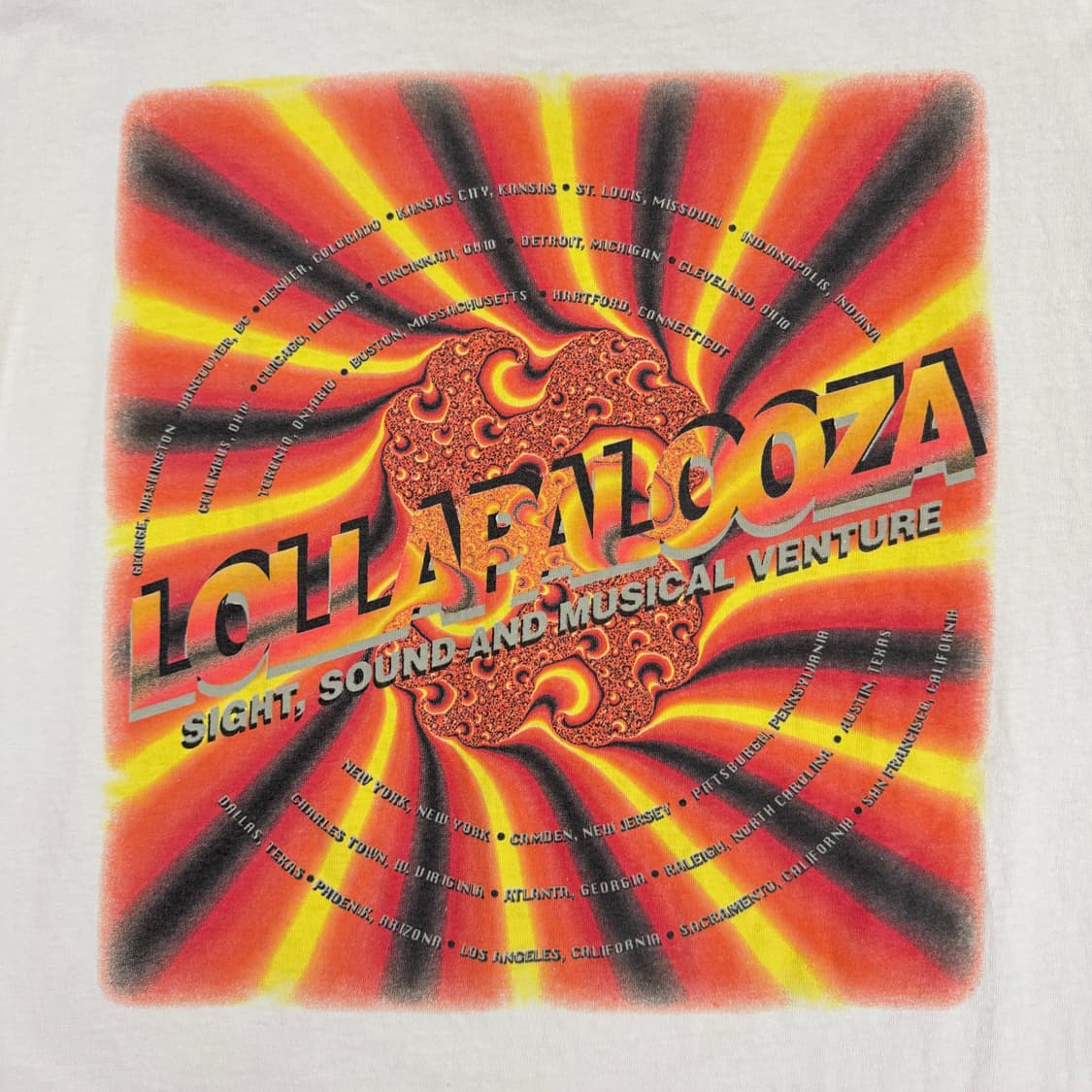 빈티지 90s Lollapalooza 롤라팔루자 페스티벌 시바신 티셔츠 상품이미지5