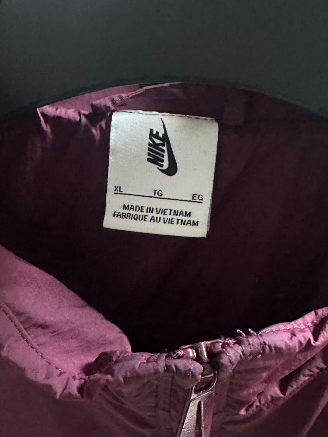 나이키 NSW 스우시 우븐 트랙 자켓 바람막이 나이트 마룬 - 아시아 상품이미지4