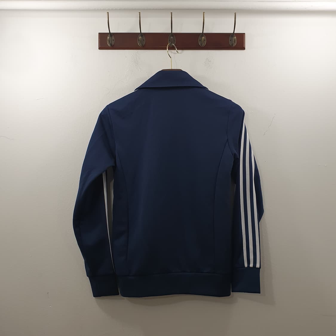 85 아디다스 여성 기본 네이비 파이어로고 져지 집업 트랙탑 상품이미지6