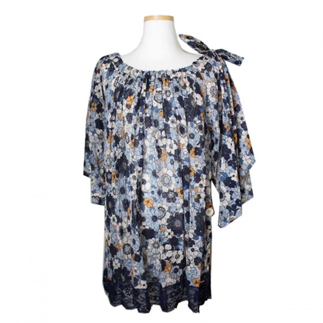 끌로에 순면 플로럴 블라우스 55 77 상품이미지1