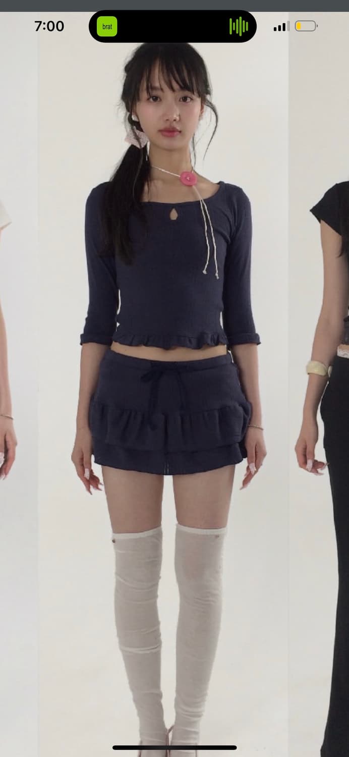 포어링 네이비 셋업 갸루  상품이미지1