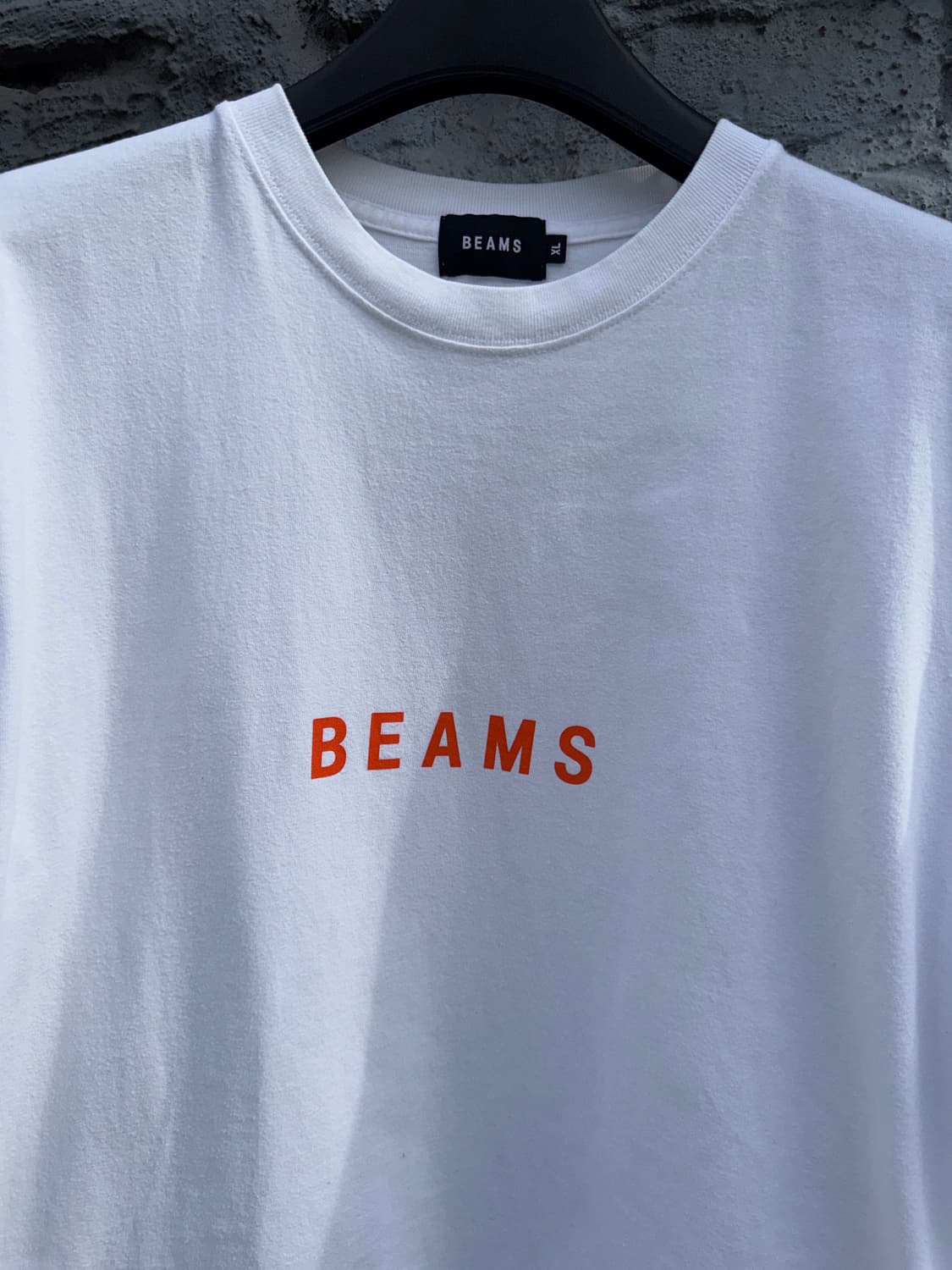 BEAMS 빔즈 오렌지 로고 반팔티셔츠(XL) 상품이미지4