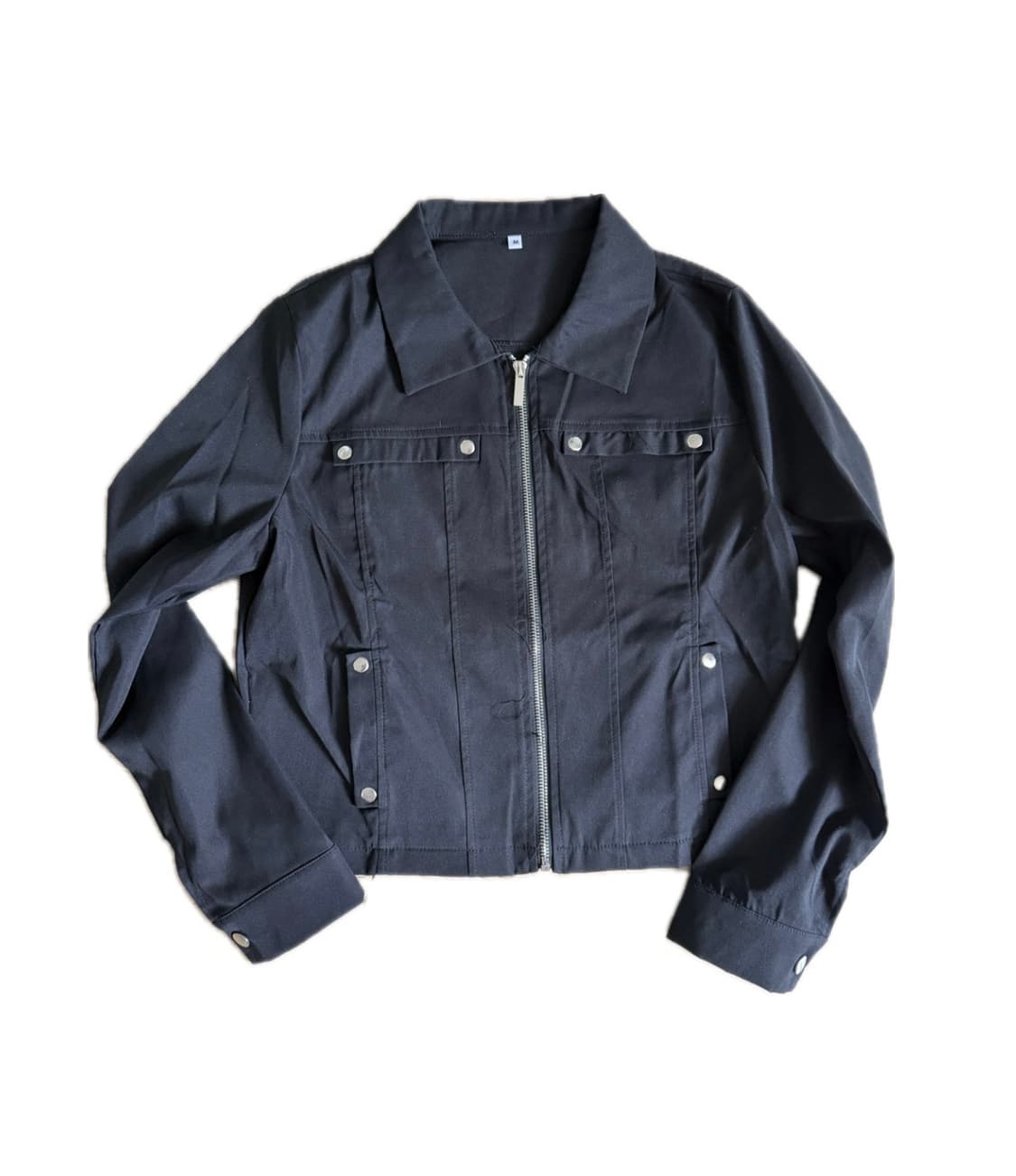 블랙 카라 집업자켓 상품이미지1