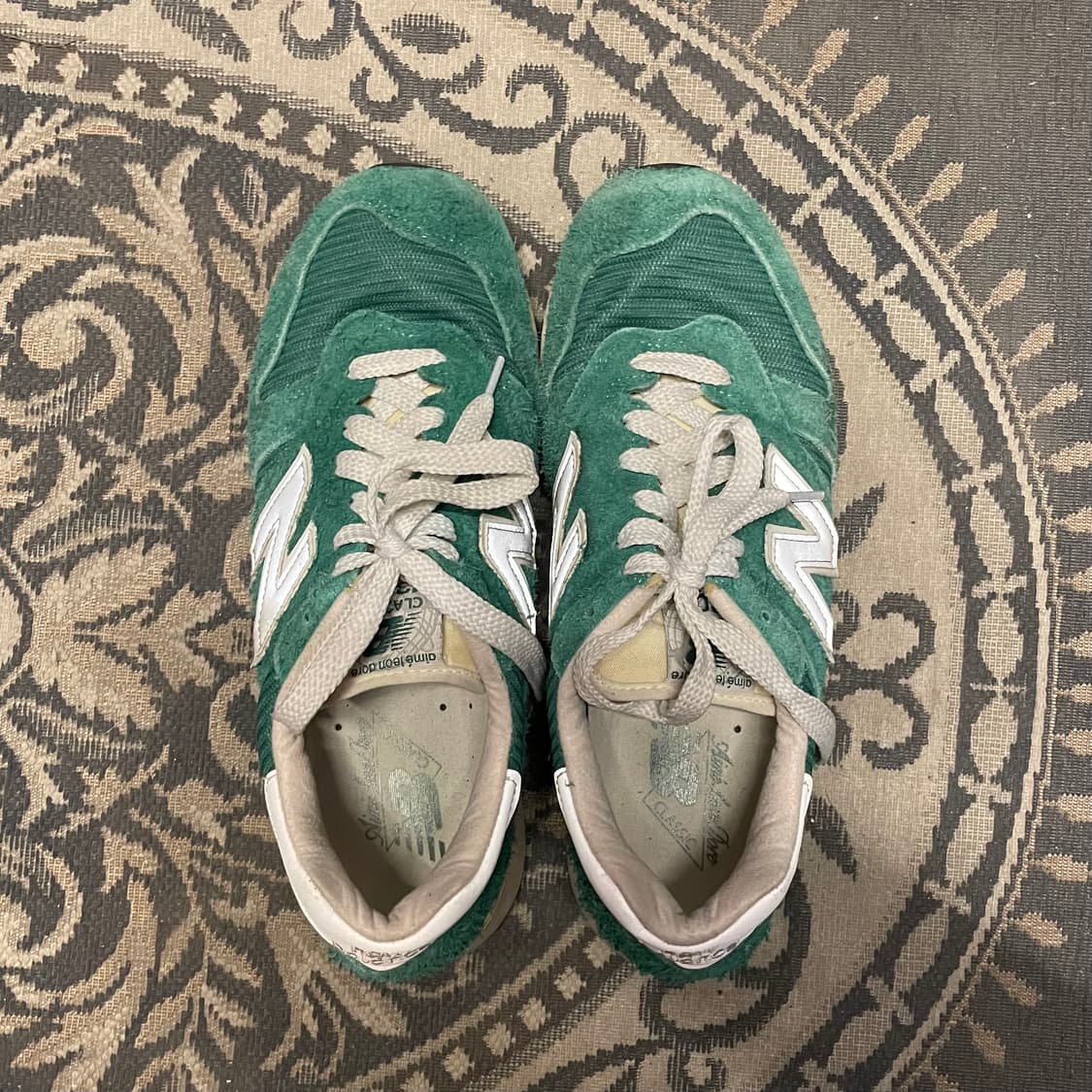 뉴발란스 X 에임레온도르 1300 그린 스니커즈   상품이미지4
