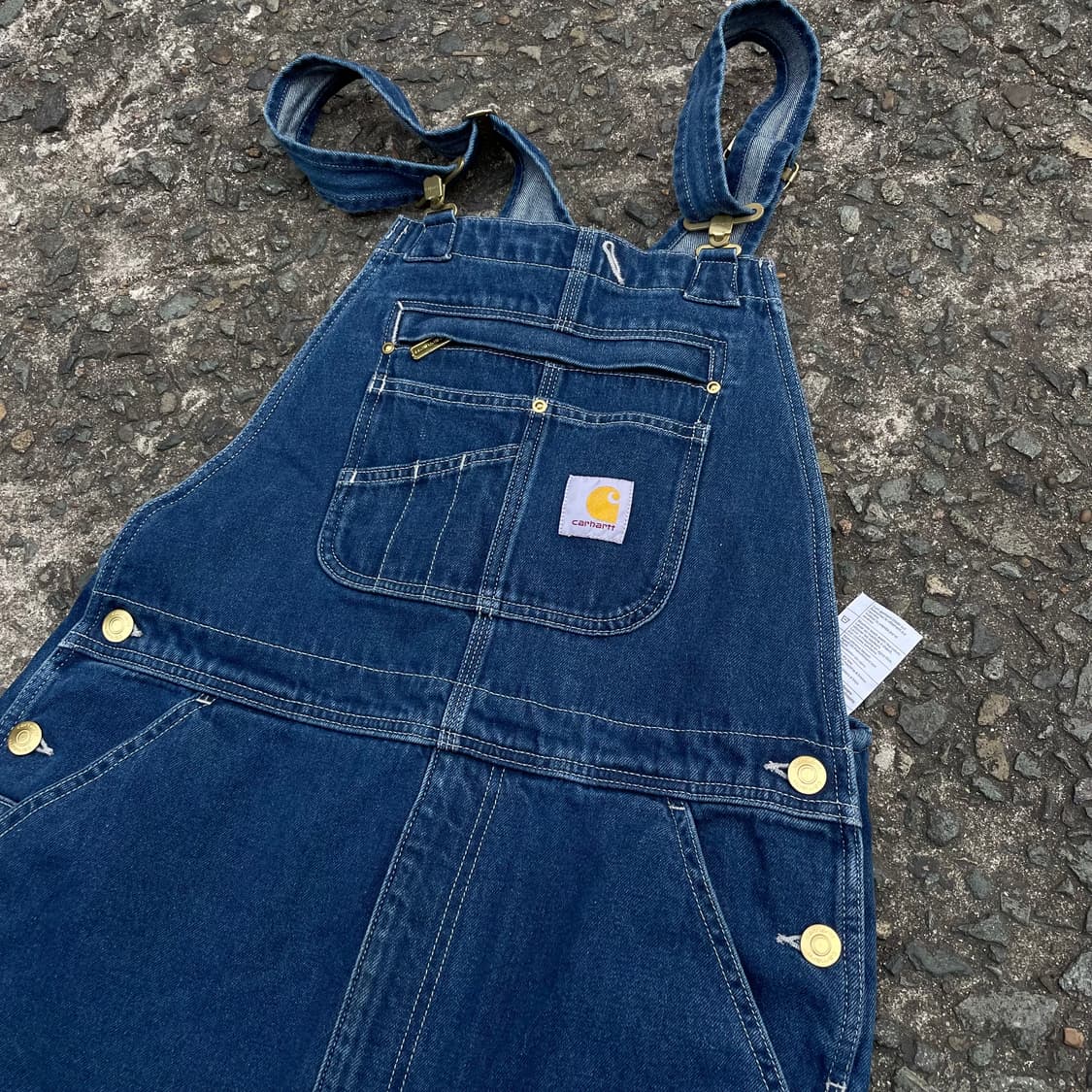 칼하트 데님 오버롤 팬츠 상품이미지1