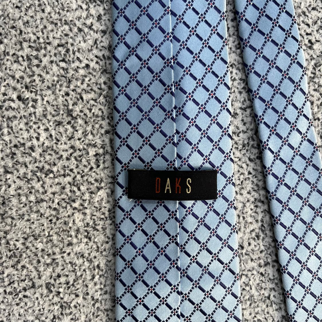 F 닥스 패턴 넥타이 (오염) 0326M 상품이미지4