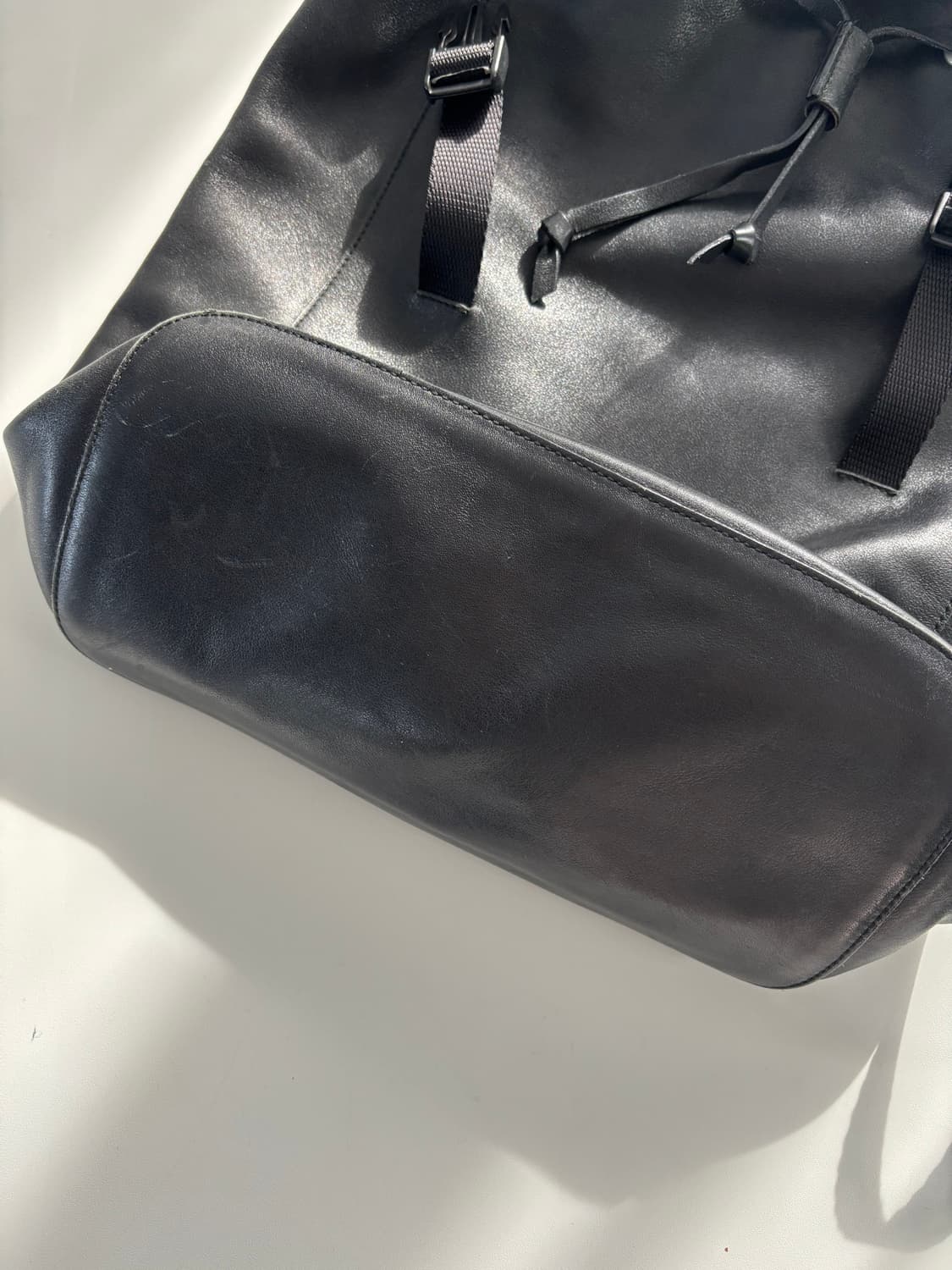 Prada 프라다 블랙 레더 백팩 상품이미지5