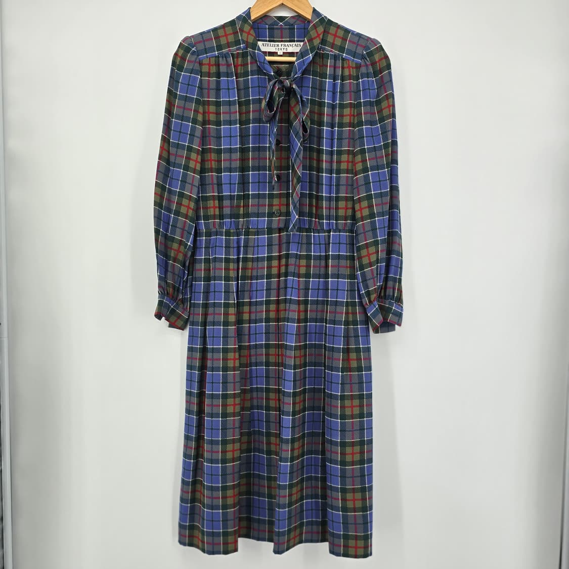 ATELIER FRANCAIS TOKYO 체크 롱 원피스 상품이미지1