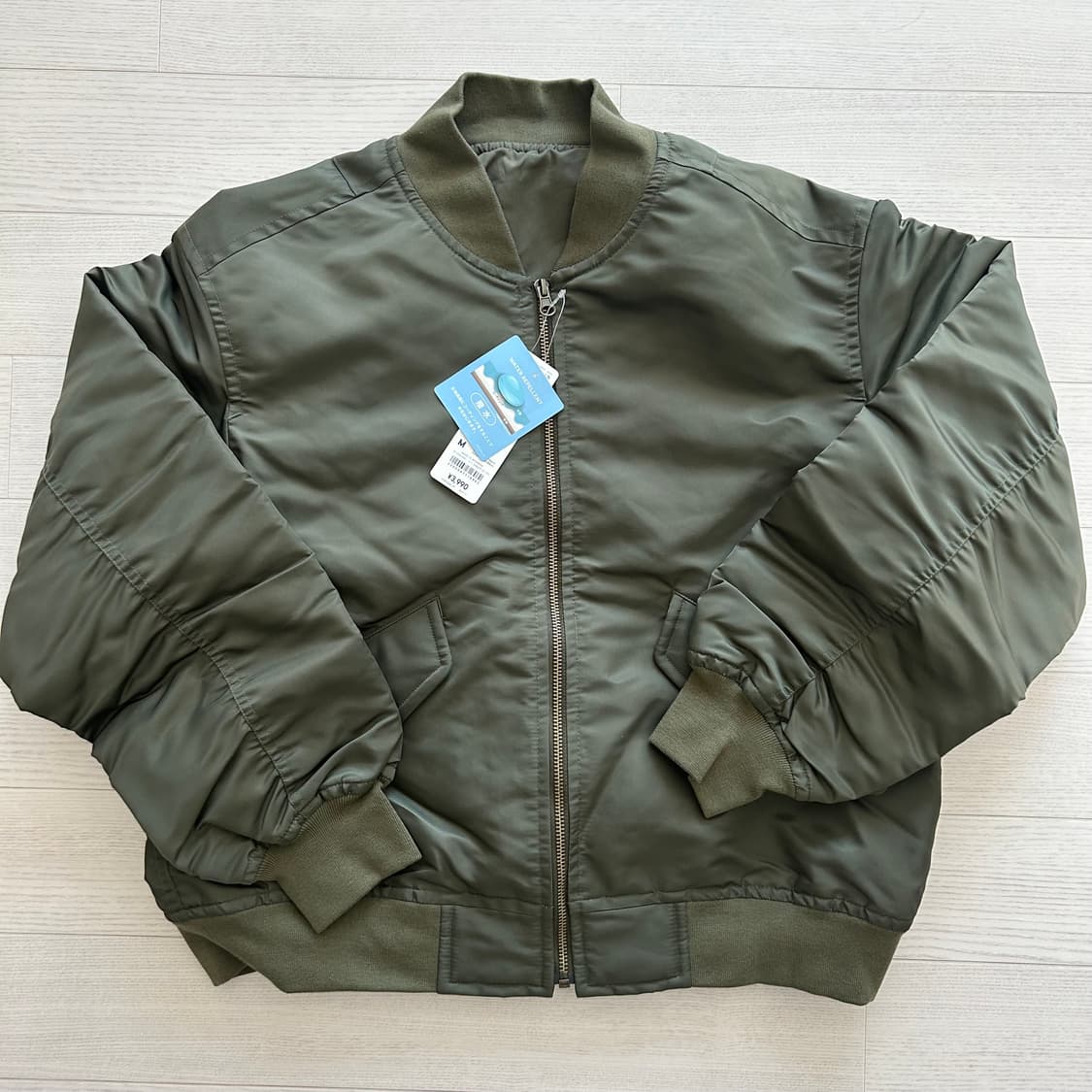 새상품 GU MA-1 블루종 올리브 카키 유니클로 상품이미지3