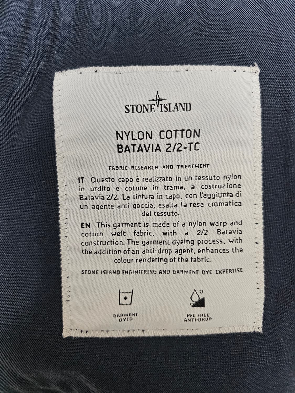 스톤아일랜드 나일론 코튼 바타비아 TC 자켓 상품이미지7