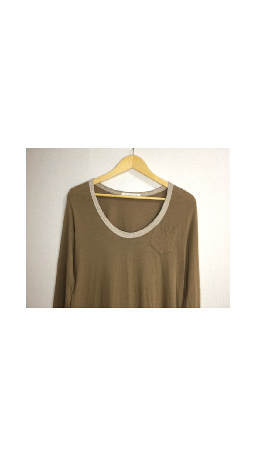 Sacai luck 사카이럭 브라운 긴팔 튜닉 원피스 상품이미지2