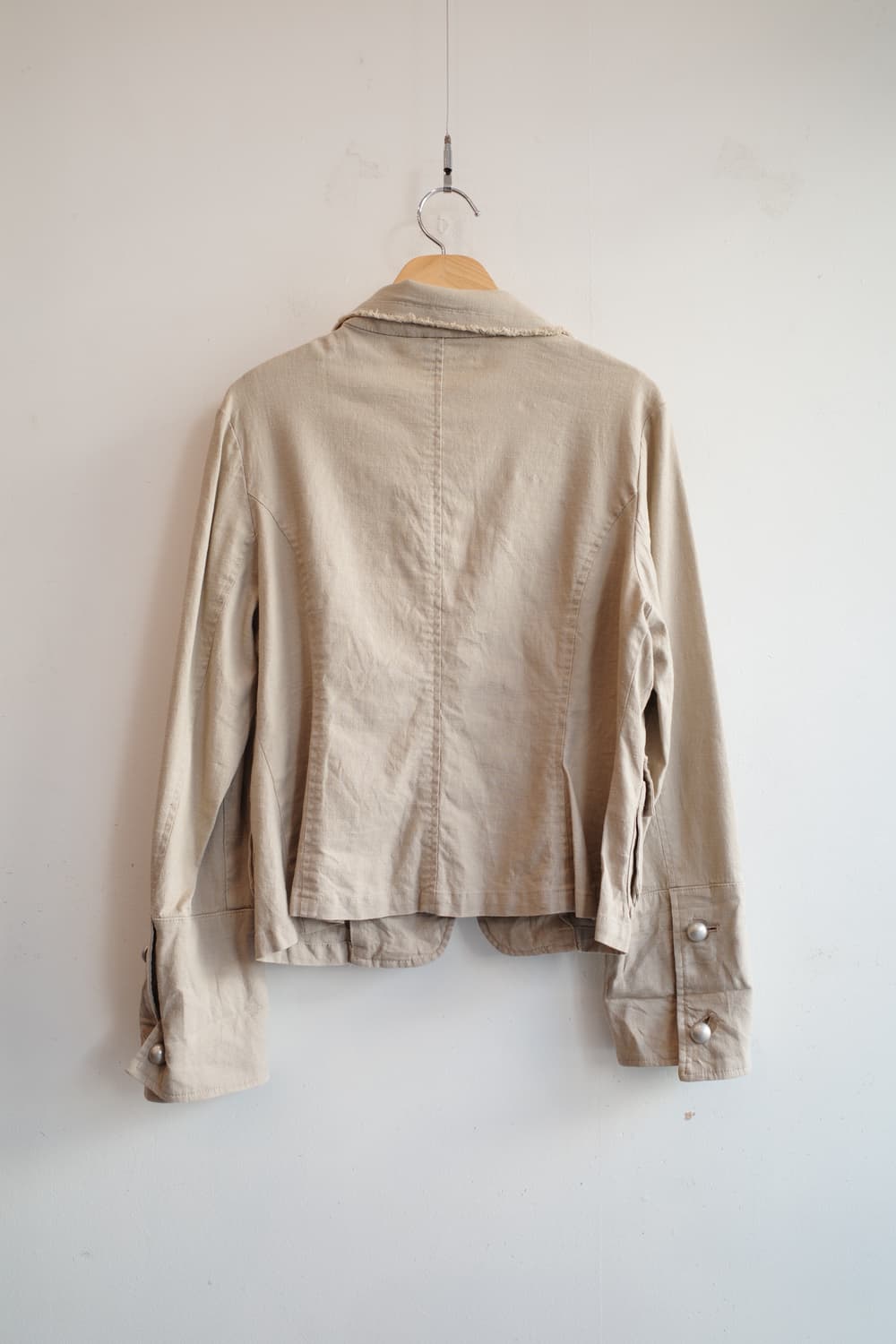Japan brand 리넨 밀리터리 자켓 상품이미지6