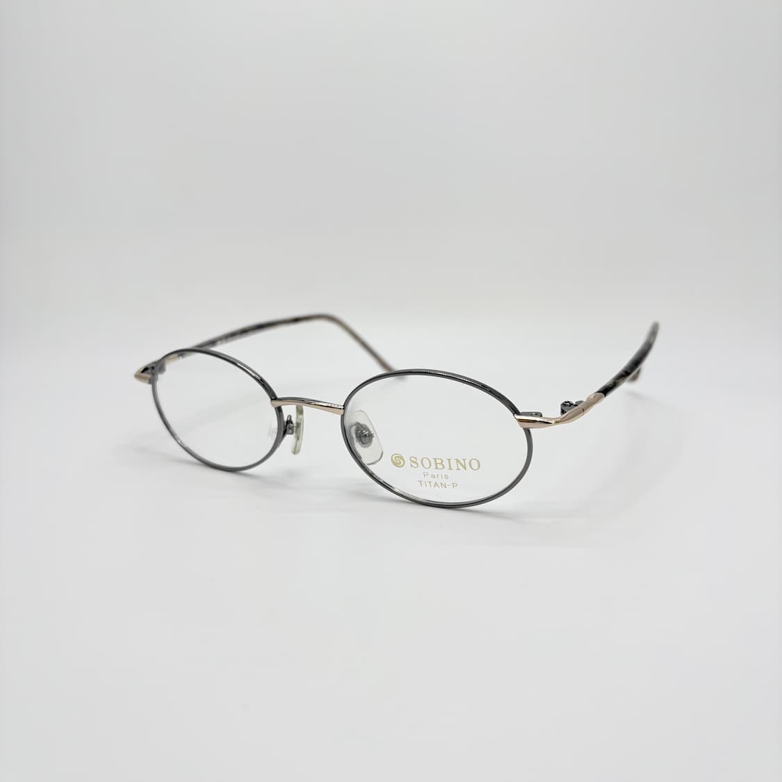 SOBINO 티타늄 그레이 오벌 메탈테 상품이미지1